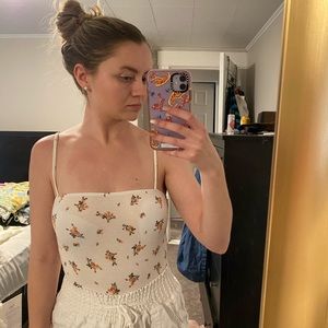 Forever 21 floral bodysuit, size S,